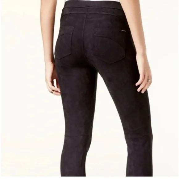 Anthropologie Sanctuary Grease Black Faux Suede Legging Pants - Picture 10 of 10